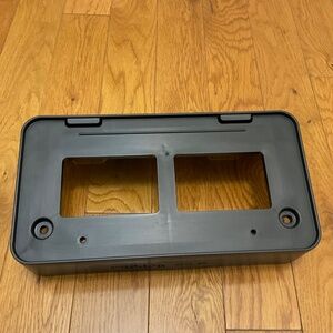 Black ABS Plastic Front License Plate Bracket Toyota  2016-2023 Tacoma